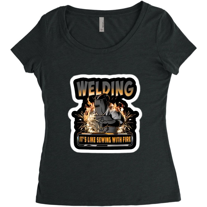 Welding Women's Triblend Scoop T-shirt by NAPHY-SHOP | Artistshot