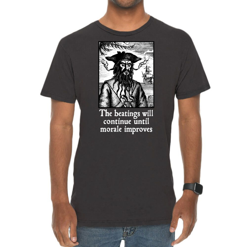 The Beatings Will Continue Until Morale Improves Vintage T-Shirt by telosuruba6 | Artistshot