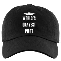 World's Okayest Pilot Flying Aviation Kids Cap | Artistshot