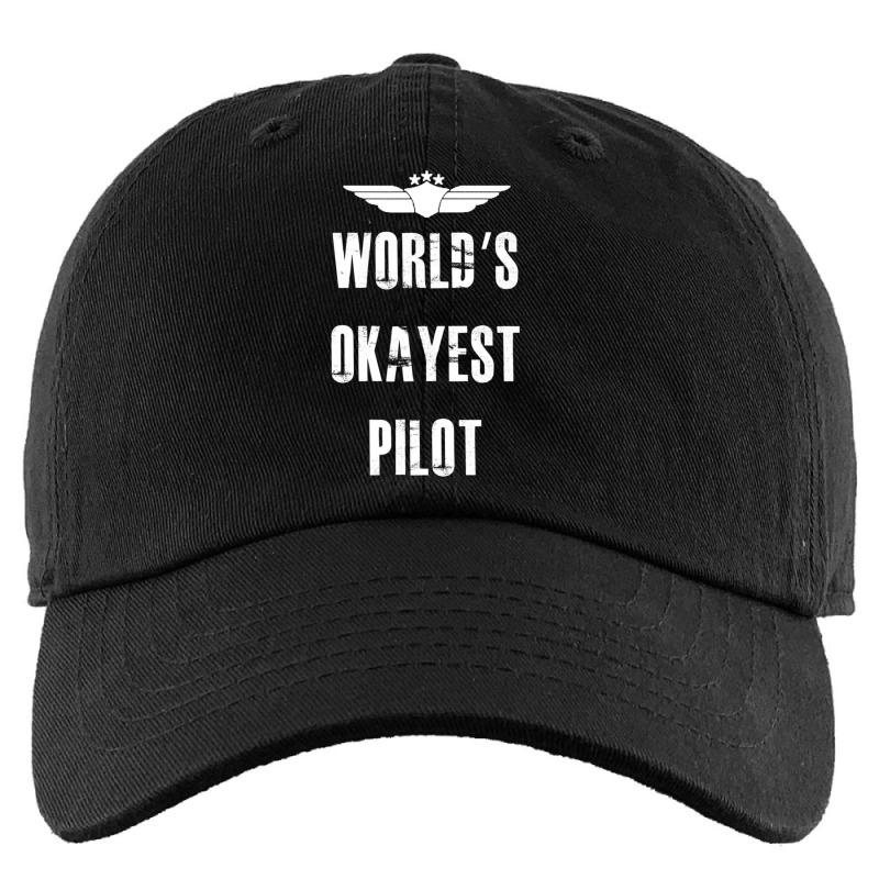 World's Okayest Pilot Flying Aviation Kids Cap | Artistshot