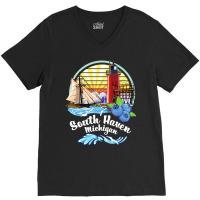 South Haven Michigan V-neck Tee | Artistshot