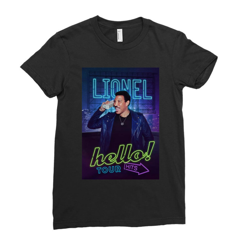 Lionel Richie Hello Tour Dates 2019 Ladies Fitted T-Shirt by ANTHONYSMITHHH | Artistshot