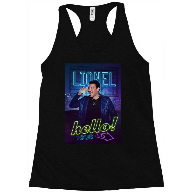 Lionel Richie Hello Tour Dates 2019 Racerback Tank by ANTHONYSMITHHH | Artistshot