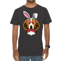 Beagle Bunny Ears Glasses Eggs Cute Easter Dog Own Vintage T-shirt | Artistshot