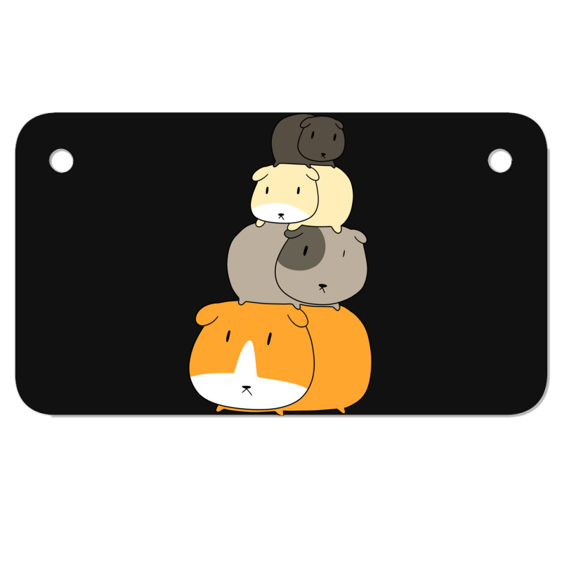 Guinea Pig Stack Motorcycle License Plate | Artistshot