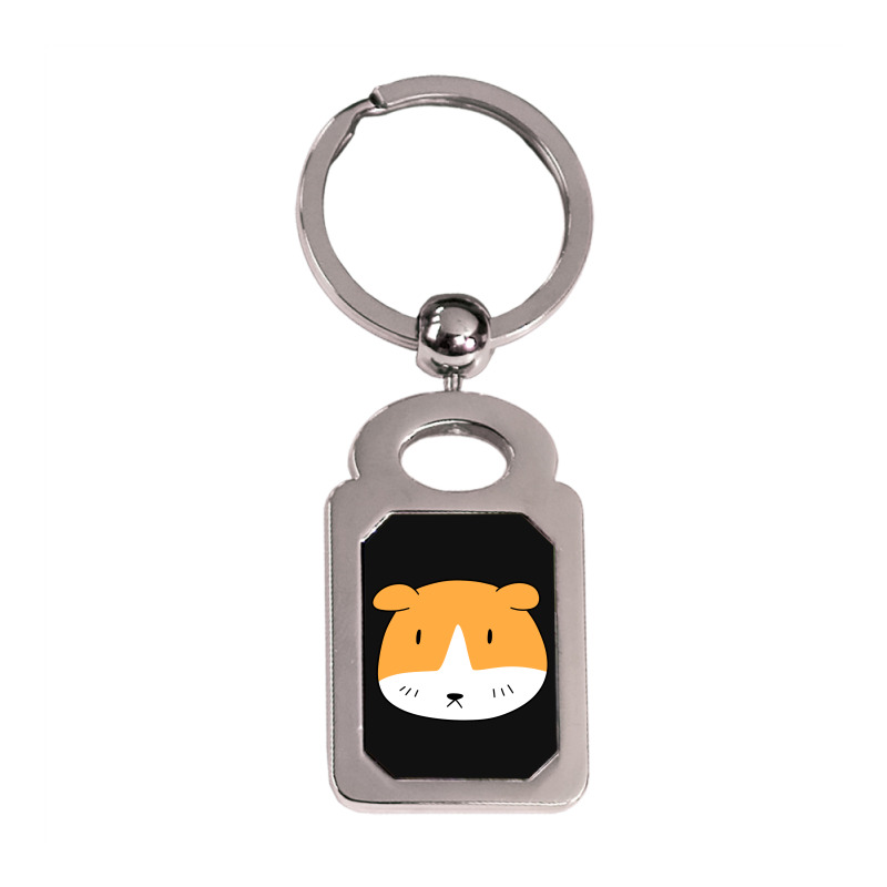 Guinea Pig Silver Rectangle Keychain | Artistshot