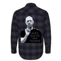 Not Quite My Tempo Black And White Flannel Shirt | Artistshot