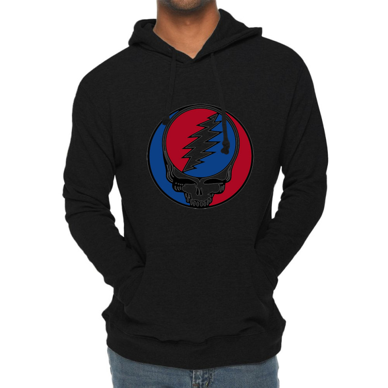 Grateful Blizt Blue Dead Lightweight Hoodie | Artistshot