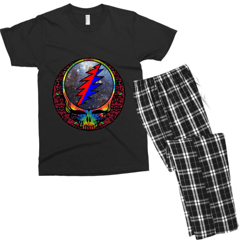 Flower Grateful Sky Dead Men's T-shirt Pajama Set | Artistshot