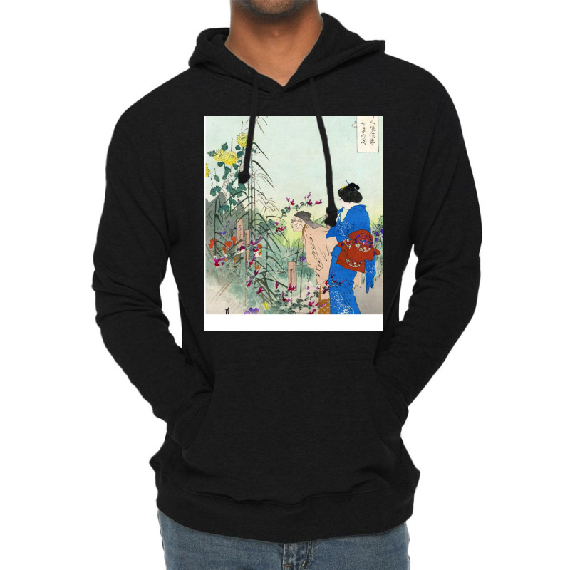 Ogata Gekko Woodblock Print Lightweight Hoodie by gbarahorgmox | Artistshot