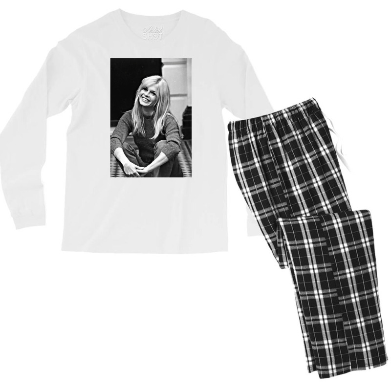 Brigitte Bardot Actress  6 Men's Long Sleeve Pajama Set | Artistshot