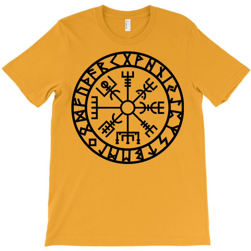 Vegvisir   Futhark   Runes   Navigator   Vikings T-Shirt by telosuruba6 | Artistshot