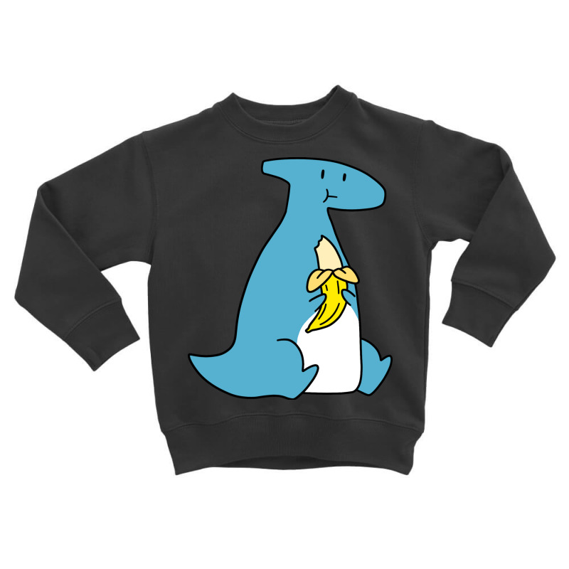 Hadrosaurid Eating A Banana Toddler Sweatshirt | Artistshot