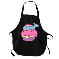 Hadrosaurus And Giant Cupcake Medium-length Apron | Artistshot