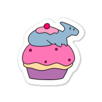 Hadrosaurus And Giant Cupcake Sticker | Artistshot