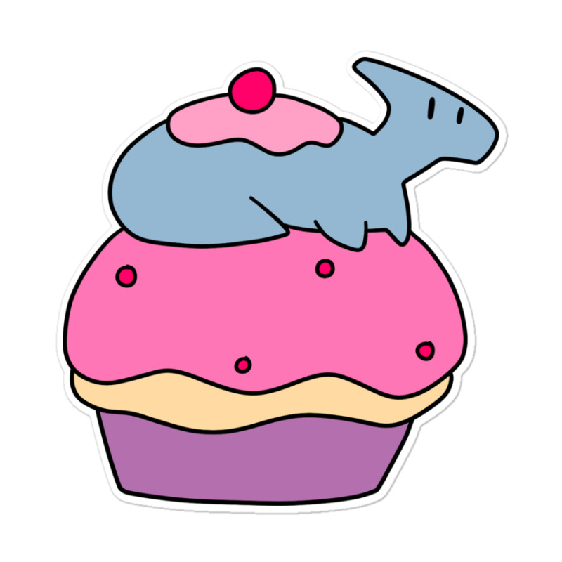 Hadrosaurus And Giant Cupcake Sticker | Artistshot