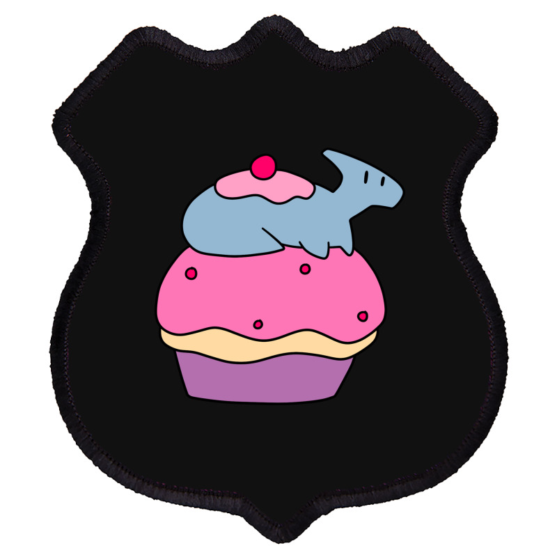 Hadrosaurus And Giant Cupcake Shield Patch | Artistshot