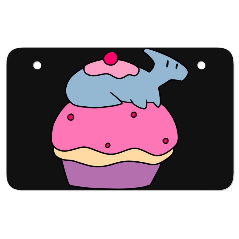 Hadrosaurus And Giant Cupcake Atv License Plate | Artistshot