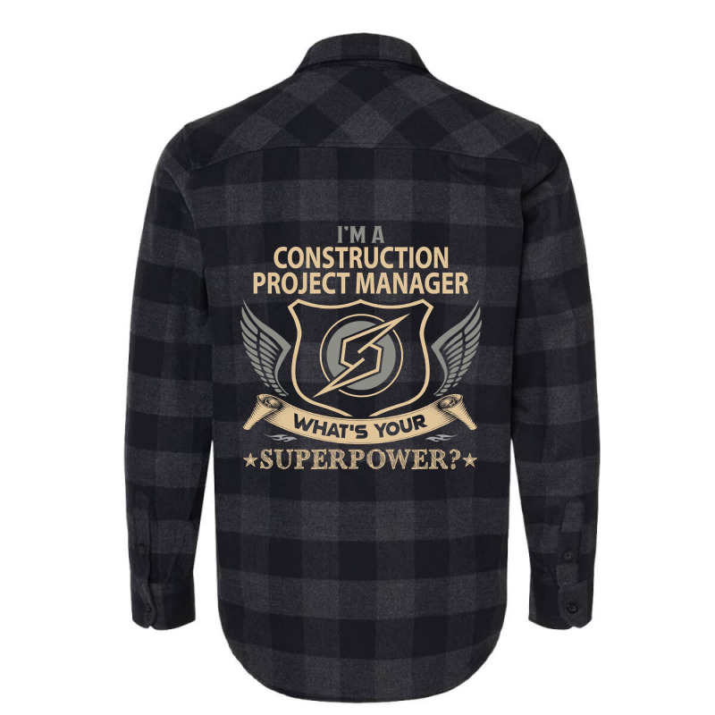 Hot Trend Construction Project Manager T Shirt - S Flannel Shirt | Artistshot