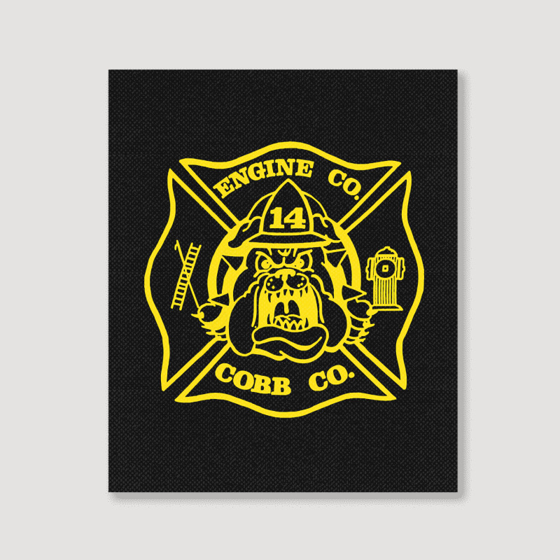 Limited Edition Cobb County Fire Engine 14 Portrait Canvas Print | Artistshot