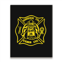 Limited Edition Cobb County Fire Engine 14 Metal Print Vertical | Artistshot