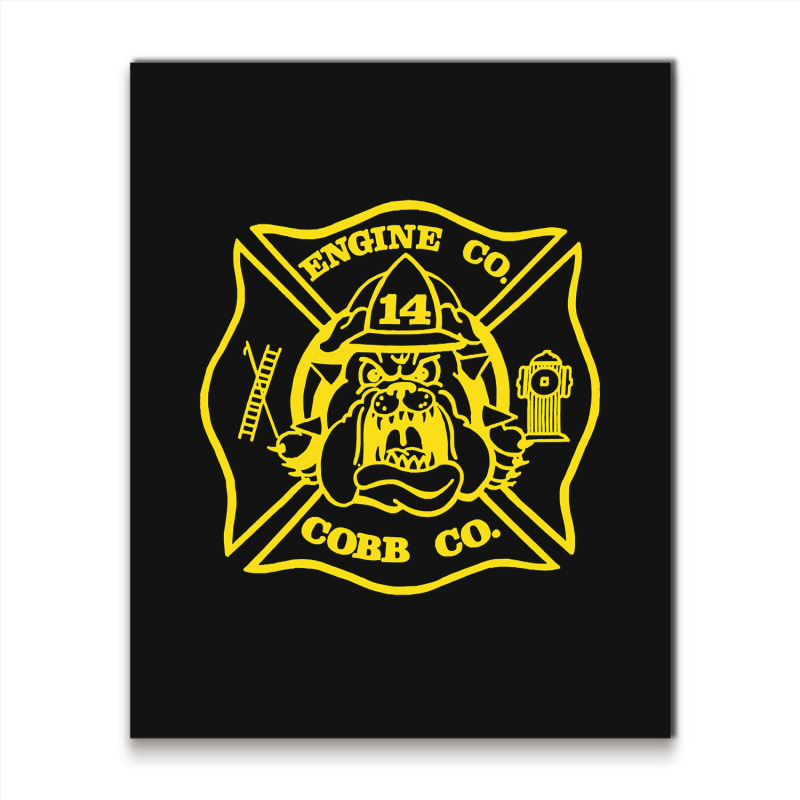 Limited Edition Cobb County Fire Engine 14 Metal Print Vertical | Artistshot