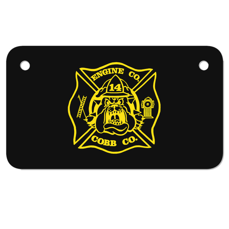 Limited Edition Cobb County Fire Engine 14 Motorcycle License Plate | Artistshot