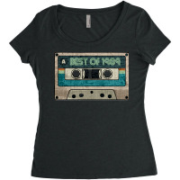 Best Of 1989 Vintage Cassette Birthday Gift For Music Lover Born In 19 Women's Triblend Scoop T-shirt | Artistshot