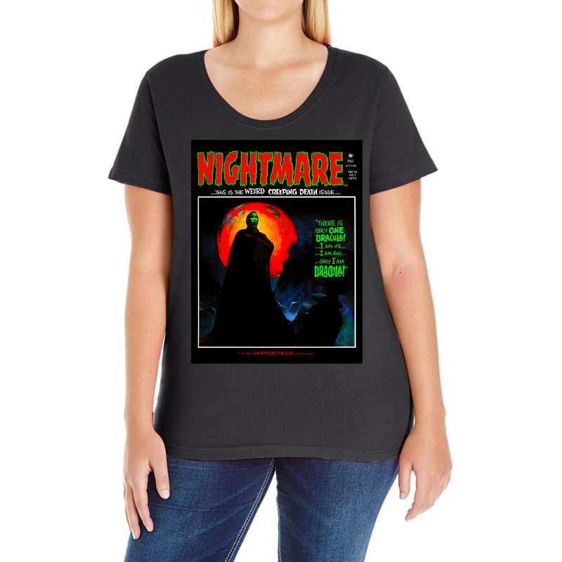 Yes! Another Great Vintage Nightmare Magazine Cove Ladies Curvy T-Shirt by misaamedomoz | Artistshot