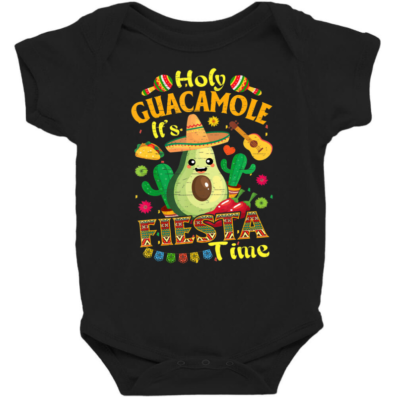 Cinco De Mayo Mexican Holy Guacamole Fiesta Time Baby Bodysuit by donellajeremykoa | Artistshot