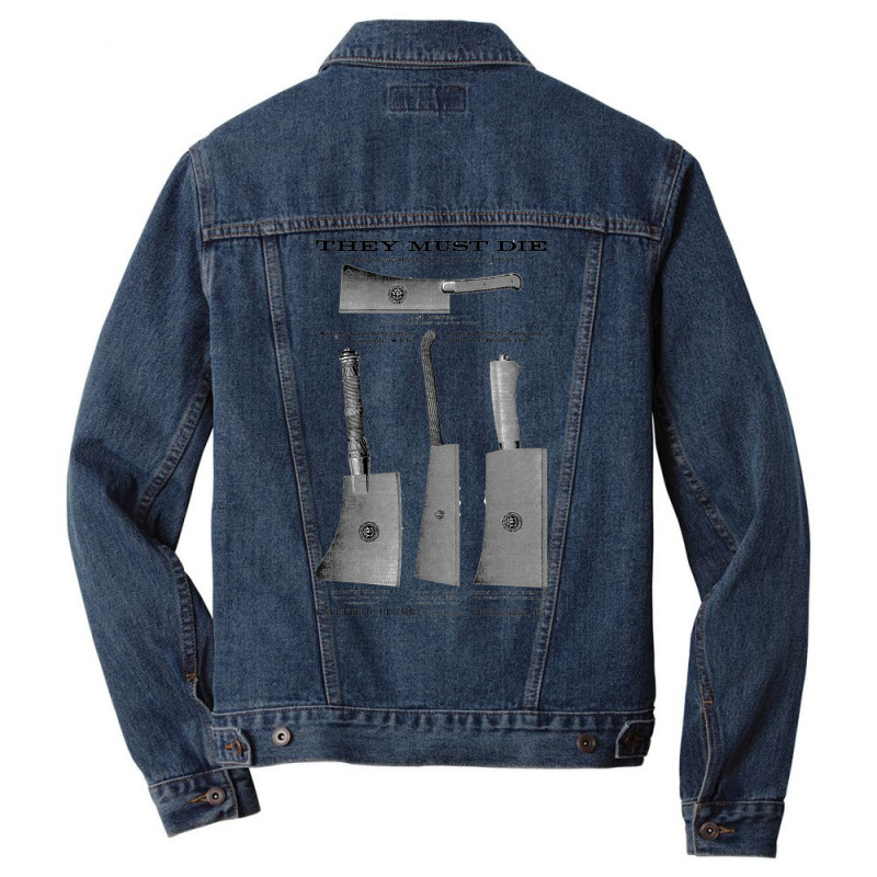 Serial Killer Butcher Knives Men Denim Jacket | Artistshot