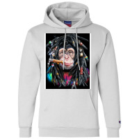 Chimpanzee With Colorful Dreadlocks Champion Hoodie | Artistshot