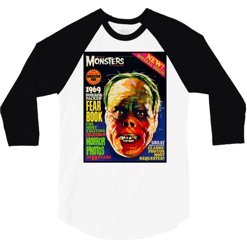 Yes!!! Another Great Vintage Famous Monsters Magaz 3/4 Sleeve Shirt by misaamedomoz | Artistshot