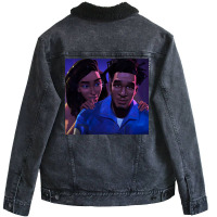 Entergalactic. Jabari And Meadow Unisex Sherpa-lined Denim Jacket | Artistshot