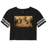 Monkey Knife Fight Scorecard Crop Tee | Artistshot