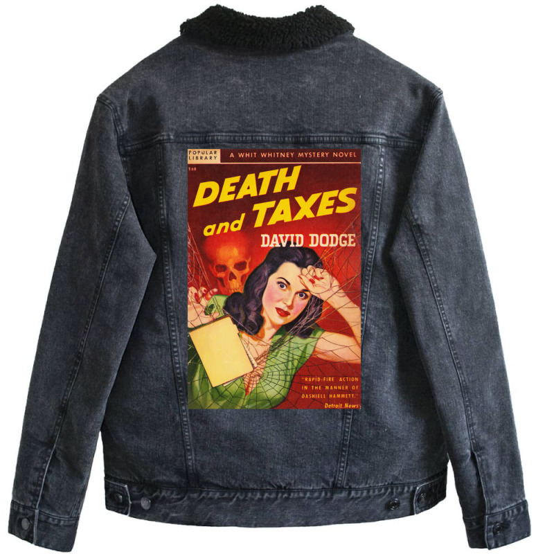 Vintage Hardboiled Detective Paperback Cover 7 Unisex Sherpa-lined Denim Jacket | Artistshot