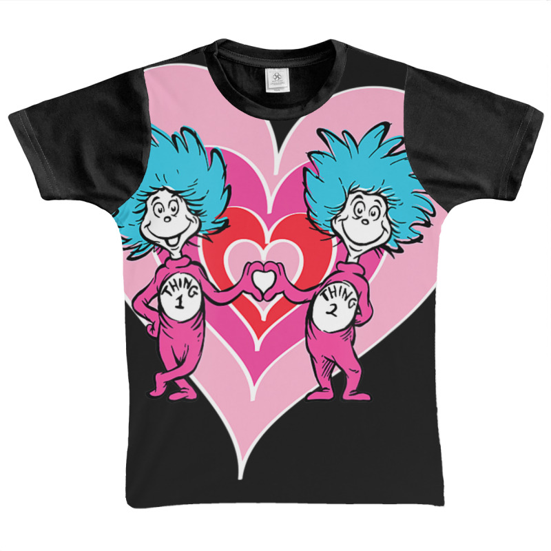 Dr. Seuss Thing 1 Thing 2 Love Graphic Youth T-shirt | Artistshot