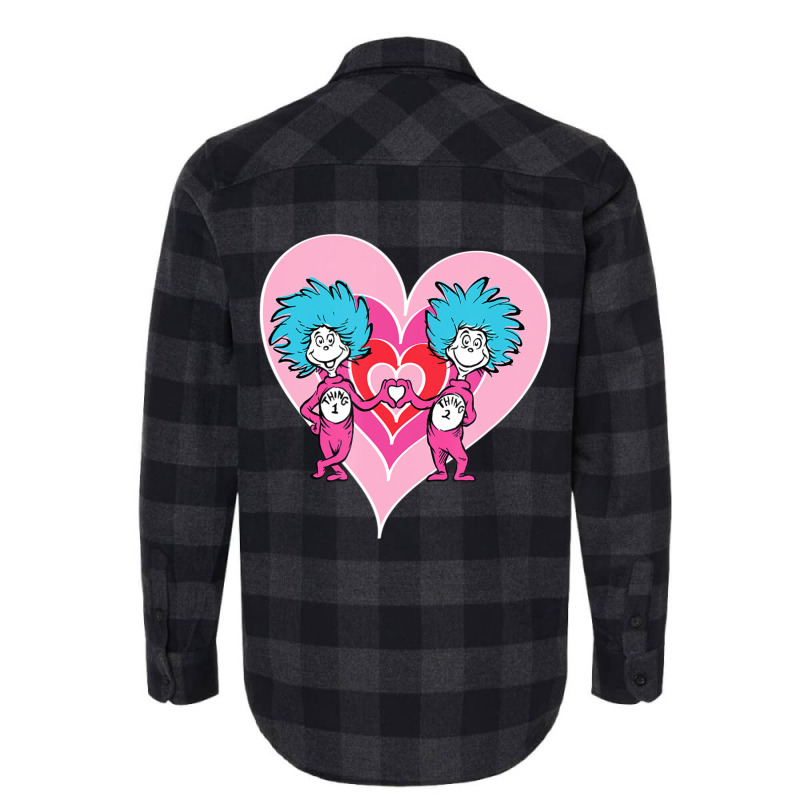 Dr. Seuss Thing 1 Thing 2 Love Flannel Shirt | Artistshot