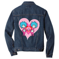 Dr. Seuss Thing 1 Thing 2 Love Men Denim Jacket | Artistshot