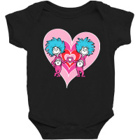 Dr. Seuss Thing 1 Thing 2 Love Baby Bodysuit | Artistshot