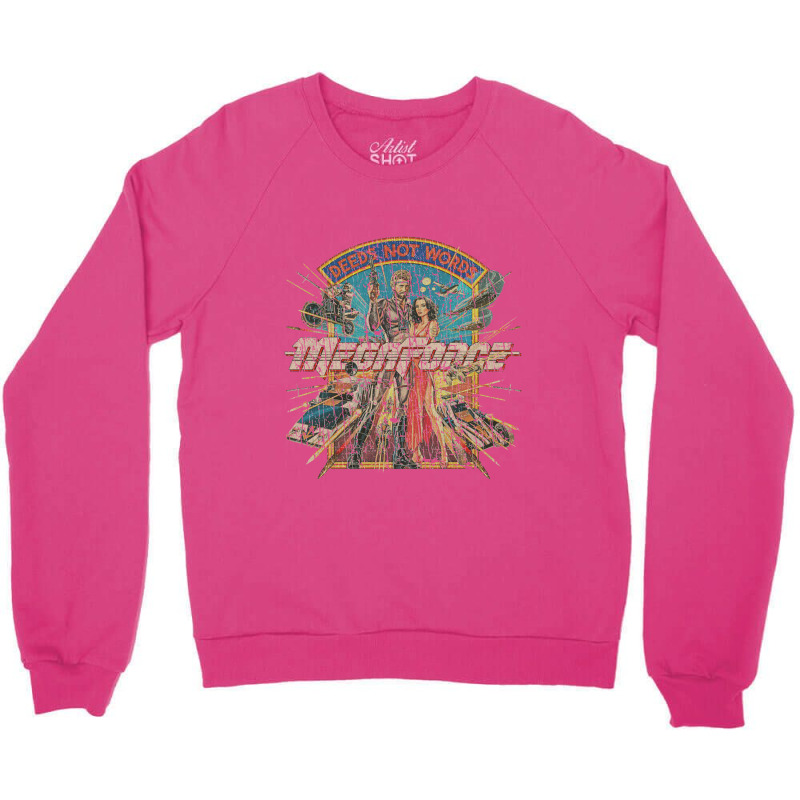 Megaforce Deeds Not Words 1982 Crewneck Sweatshirt by gununghujan | Artistshot