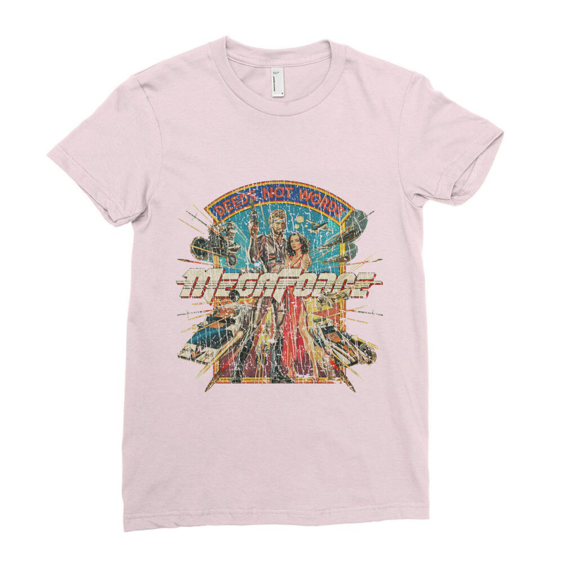 Megaforce Deeds Not Words 1982 Ladies Fitted T-Shirt by gununghujan | Artistshot