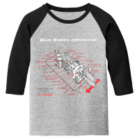 Ham Radio Operator Morse Code Key Youth 3/4 Sleeve | Artistshot