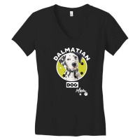 Dalmatian Dog Mom Women's V-neck T-shirt | Artistshot