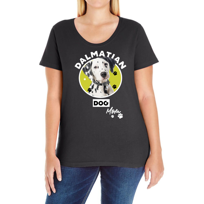 Dalmatian Dog Mom Ladies Curvy T-Shirt by DonoArt | Artistshot