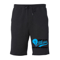 Light It Up Blue For Auti Awareness Fleece Short | Artistshot