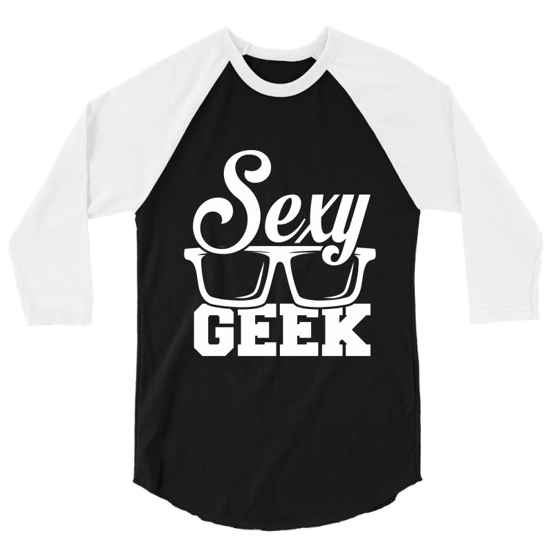 Like A I Love Cool Sexy Geek Nerd Glasses Boss 3/4 Sleeve Shirt | Artistshot