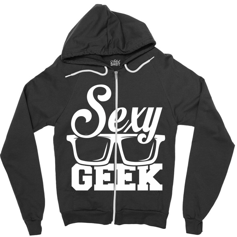 Like A I Love Cool Sexy Geek Nerd Glasses Boss Zipper Hoodie | Artistshot