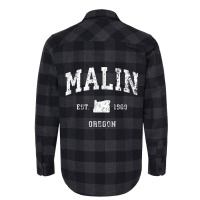 Malin Oregon Or Vintage Athletic Sports Design Flannel Shirt | Artistshot