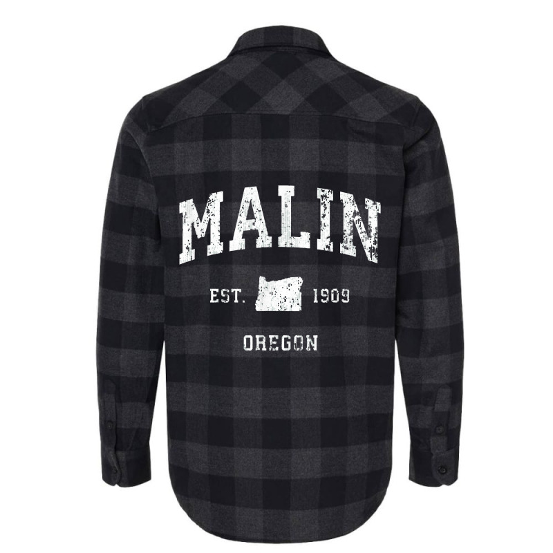 Malin Oregon Or Vintage Athletic Sports Design Flannel Shirt by tonierich | Artistshot